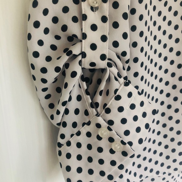 INC International Concepts Polka Dot Blouse Size 6 - Picture 5 of 7
